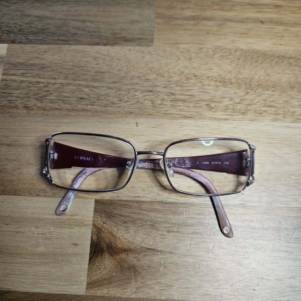 Versace Glasses‎ Pink Red Rhinestone Frame Only - Picture 2 of 10